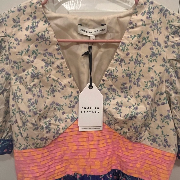 BNWT English Factory mixed media top - Picture 6 of 6